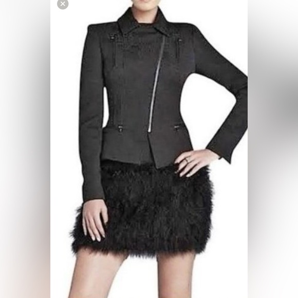 BCBGMAXAZARIA Floral Jacquard Black Jacket FINAL PRICE - Picture 1 of 10